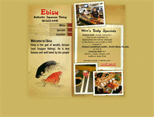 Tablet Screenshot of ebisujapaneserestaurant.com